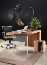Phillips Collection Waterfall Natural Acrylic Leg Desk