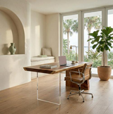 Phillips Collection Waterfall Natural Acrylic Leg Desk