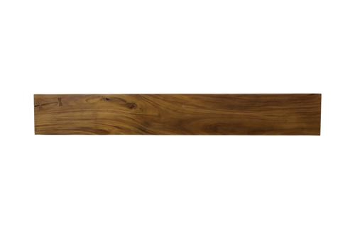 Phillips Collection Origins Straight Edge Natural Satin Black Legs Bench