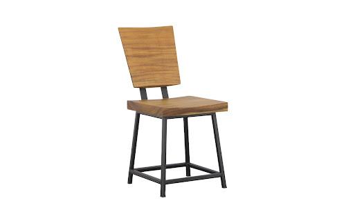 Phillips Collection Smoothed Dining Natural Black Base Chair
