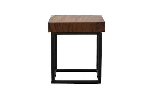 Phillips Collection Cubic Side Table Black Base Stool