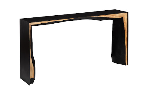 Phillips Collection Framed Waterfall  Table Natural Iron Console