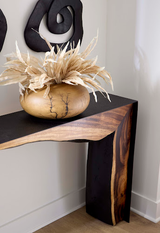 Phillips Collection Framed Waterfall  Table Natural Iron Console