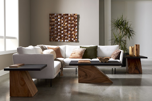 Phillips Collection Slant Natural/Black Coffee Table
