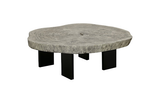 Phillips Collection Floating  with Black Legs Gray Stone Size Varies Coffee Table