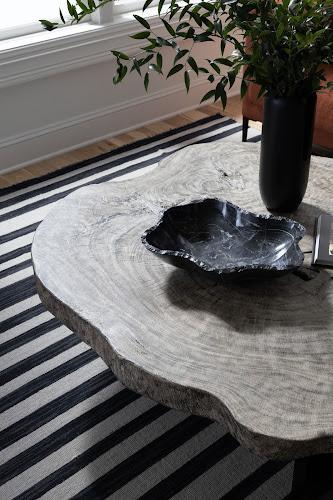 Phillips Collection Floating  with Black Legs Gray Stone Size Varies Coffee Table