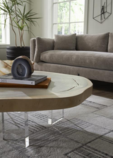 Phillips Collection Floating  with Acrylic Legs Bleached Size Varies Coffee Table