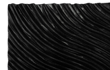 Phillips Collection Carved Wall Tile Black Wave Wall Art