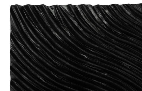 Phillips Collection Carved Wall Tile Black Wave Wall Art
