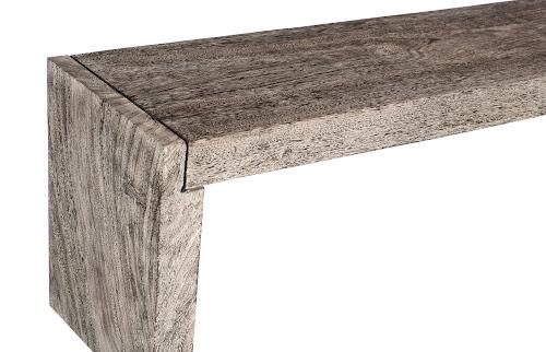 Phillips Collection Straightaway Gray Stone Bench Bench