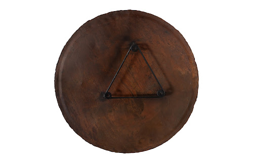 Phillips Collection Reclaimed Oil Drum Wall Disc Individual Pieces Assorted Colors and Depths Wall Art