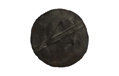 Phillips Collection Reclaimed Oil Drum Wall Disc Individual Pieces Assorted Colors and Depths Wall Art