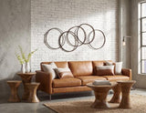 Phillips Collection Olympic Wall Hanging Reclaimed Oil Drums Rims 5 Rings Accent