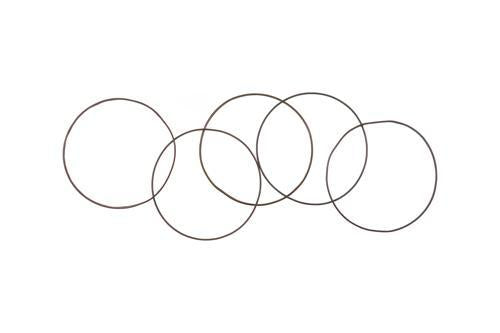 Phillips Collection Olympic Wall Hanging Reclaimed Oil Drums Rims 5 Rings Accent