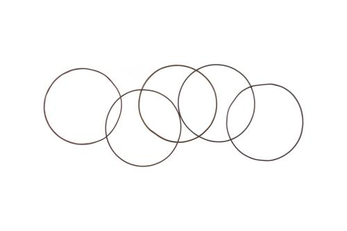 Phillips Collection Olympic Wall Hanging Reclaimed Oil Drums Rims 5 Rings Accent