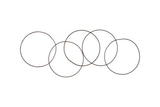 Phillips Collection Olympic Wall Hanging Reclaimed Oil Drums Rims 5 Rings Accent