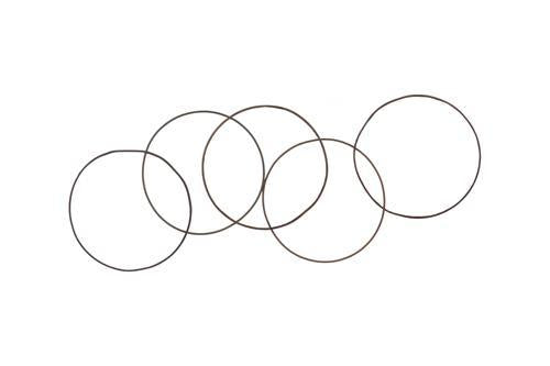 Phillips Collection Olympic Wall Hanging Reclaimed Oil Drums Rims 5 Rings Accent