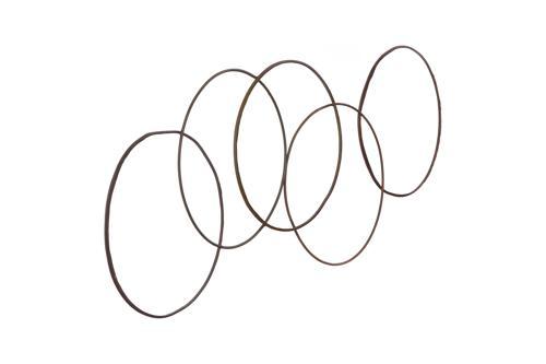 Phillips Collection Olympic Wall Hanging Reclaimed Oil Drums Rims 5 Rings Accent