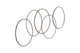 Phillips Collection Olympic Wall Hanging Reclaimed Oil Drums Rims 5 Rings Accent