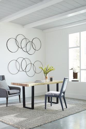Phillips Collection Olympic Wall Hanging Reclaimed Oil Drums Rims 5 Rings Accent