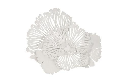 Phillips Collection Flower Wall Art Small White Metal Accent