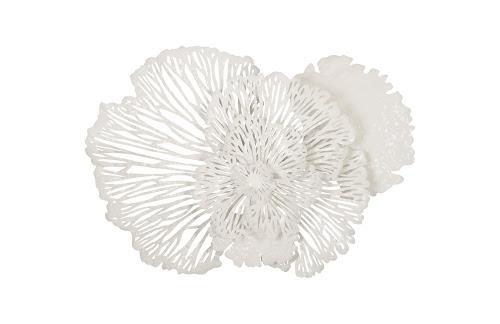 Phillips Collection Flower Wall Art Medium White Metal Accent