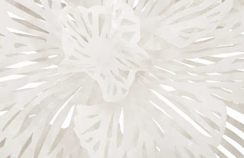 Phillips Collection Flower Wall Art Medium White Metal Accent