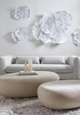 Phillips Collection Flower Wall Art Large White Metal Accent