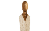 Phillips Collection Vested Female Sculpture Medium Chamcha Natural White Gold Accent