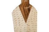 Phillips Collection Vested Female Sculpture Medium Chamcha Natural White Gold Accent
