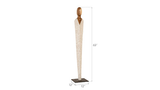 Phillips Collection Vested Female Sculpture Medium Chamcha Natural White Gold Accent