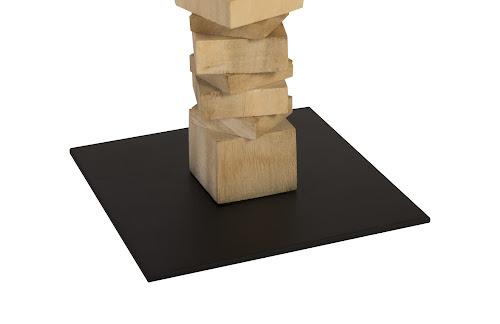 Phillips Collection Stacked Wood Floor Sculptures Bleached Set of 3 Accent