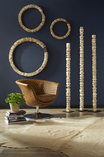 Phillips Collection Stacked Wood Floor Sculptures Bleached Set of 3 Accent