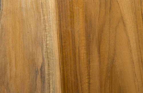 Phillips Collection Teak Wood  Table Iron Sheet Top Console