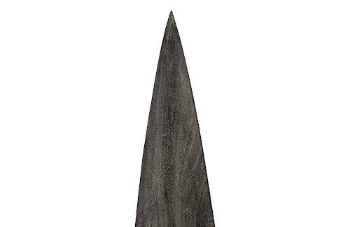 Phillips Collection Shark Tooth Sculpture Small Gray Stone Finish Accent