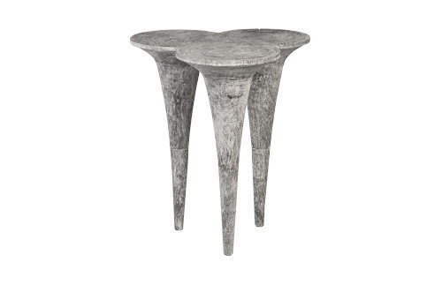 Phillips Collection Marley Bar Table Chamcha Wood Gray Stone Finish Bar Stool