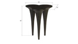 Phillips Collection Marley Bar Table Chamcha Wood Burnt Finish Bar Stool