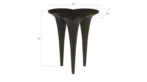 Phillips Collection Marley Bar Table Chamcha Wood Burnt Finish Bar Stool