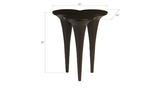 Phillips Collection Marley Bar Table Chamcha Wood Burnt Finish Bar Stool