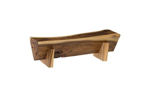 Phillips Collection Triangle Brown Bench