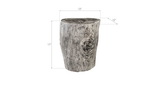 Phillips Collection Stump Gray Stone Stool