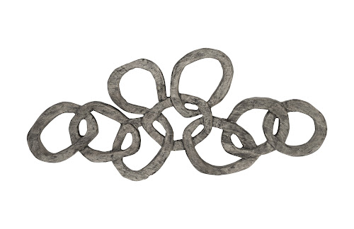 Phillips Collection Chain Wall art Chamcha Wood Gray Stone Finish Accent