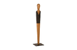 Phillips Collection Vested Male Sculpture Small Chamcha Natural Black Copper Accent
