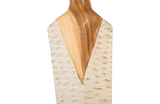 Phillips Collection Vested Female Sculpture Small Chamcha Natural White Gold Accent