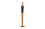 Phillips Collection Vested Male Sculpture Large Chamcha Natural Black Copper Accent