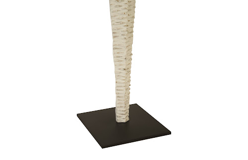 Phillips Collection Vested Female Sculpture Large Chamcha Natural White Gold Accent