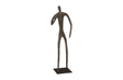 Phillips Collection Abstract Figure on Metal Base Bronze Finish Elbow Bent Accent
