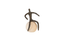 Phillips Collection Abstract Figure on Bleached Wood Base Bronze Finish Accent