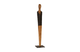 Phillips Collection Vested Male Sculpture Medium Chamcha Natural Black Copper Accent