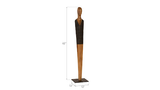 Phillips Collection Vested Male Sculpture Medium Chamcha Natural Black Copper Accent